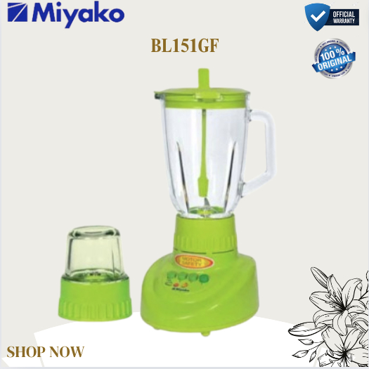 MIYAKO BLENDER KACA BL 151GF 2IN1/BL151GF/BL151 GF/BL-151GF/BL-151 GF/ORIGINAL MIYAKO/GARANSI RESMI