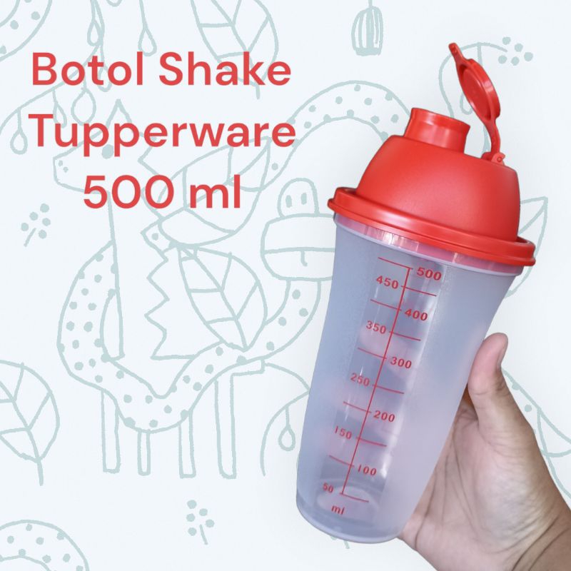 botol shake takar tupperware