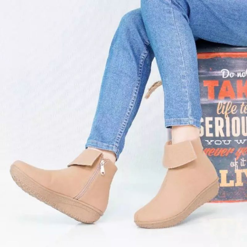 sepatu boots wanita // sepatu boots Korean style // sepatu Cibaduyut