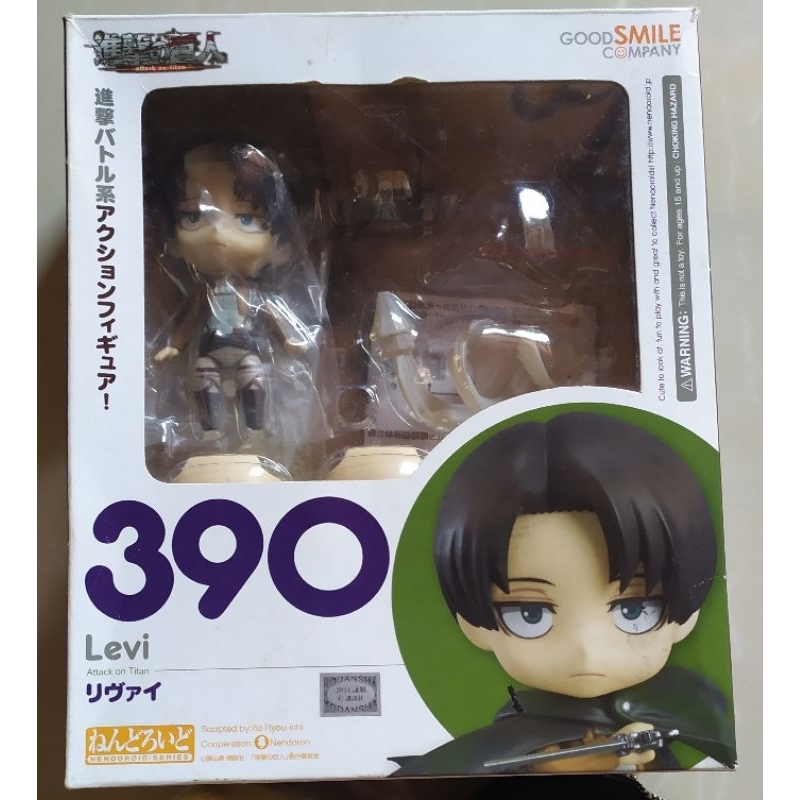 Nendoroid Levi Ackerman Attack on Titan, ORI kondisi BIB minus tanpa jaket