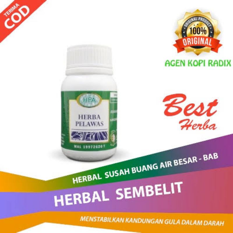 Pelawas HPA Internasional herba sembelit