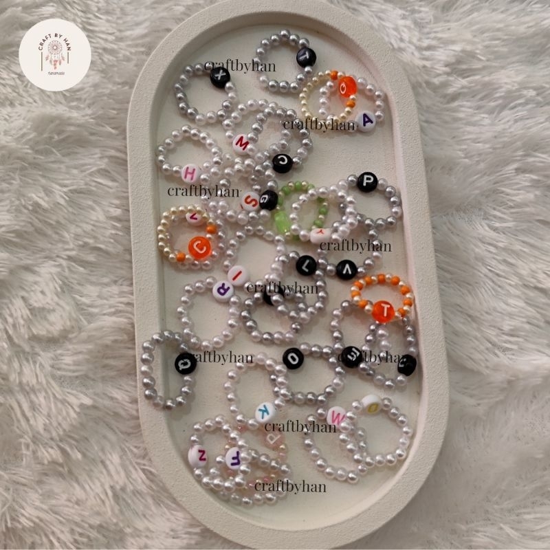 Cincin Manik/Cincin Manik Inisial/Cincin Manik Custom Huruf