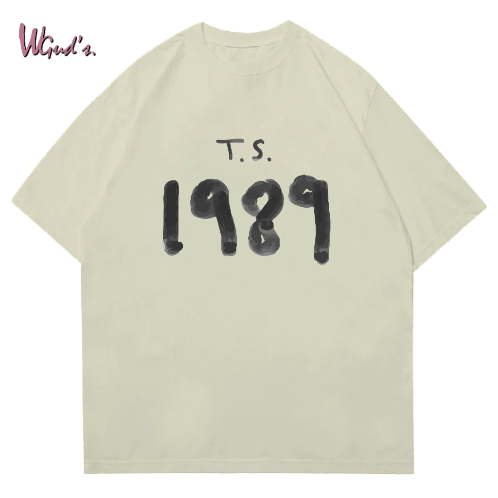 WGUD'S Cotton Combed 30S T-shirt T.S. 1989 [sablon DTF] Unisex Pria & Wanita *PREMIUM QUALITY*-BEIGE