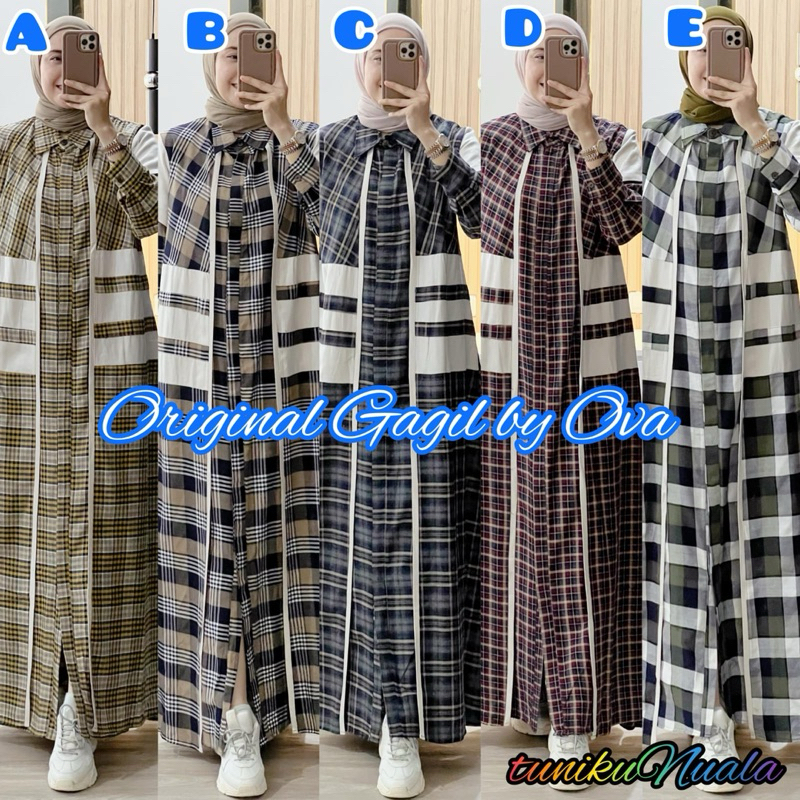 ADZKIA DRESS GAMIS PREMIUM ORIGINAL VALORA BY GAGIL OVA
