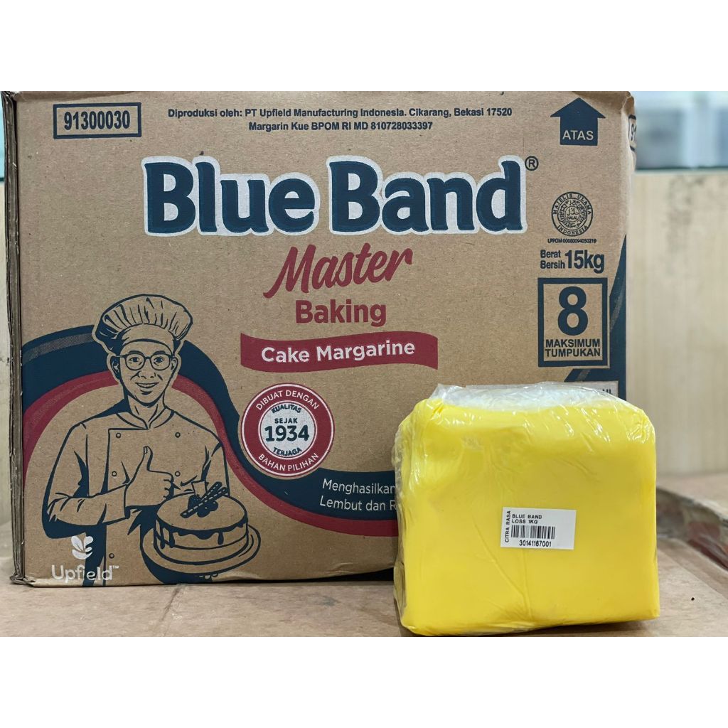 

BLUEBAND MARGARIN 1 KG - BLUE BAND MCM - MASTER CAKE MARGARINE 100% ASLI