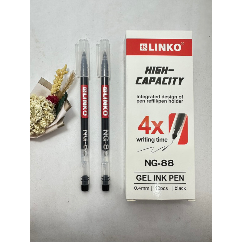 

Pulpen Gel Linko NG-88 0.4mm isi 12 pcs