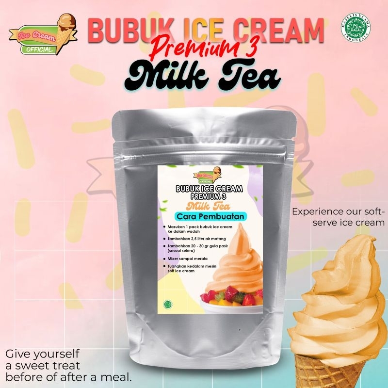 

ICECREAM MILK TEA 1000gram / BUBUK ES KRIM PREMIUM88