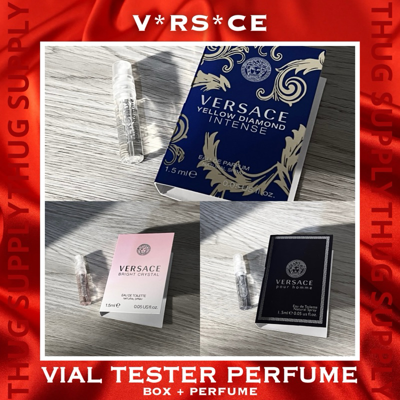 VERSACONG PARFUM VIAL ORIGINAL 1,5 2 ML ~ perfume 1,5ml 2ml ori tester niche travel size mini miniat