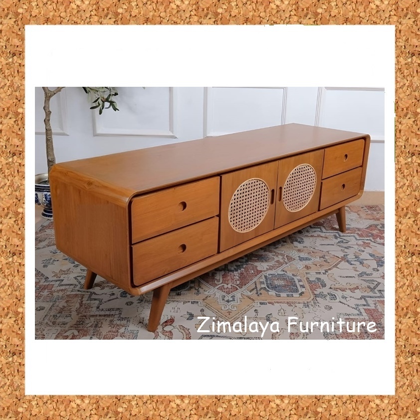 Buffet Meja TV Jati, Bufet Jati Minimalis, Bufet TV Minimalis Modern, Bufet TV Modern Terbaru