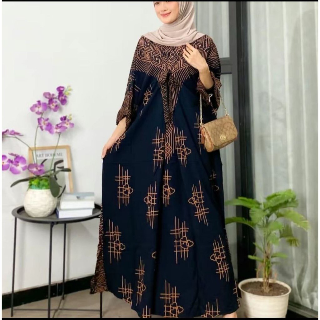 Kaftan ALONA Kaftan Super Jumbo Daster Lowo Rayon By Afareen Mode