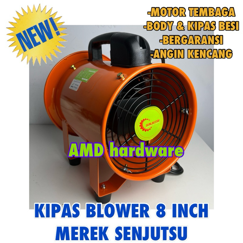 Kipas Angin Blower 8 inch Exhaust Fan Portable Ventilator 8in inci Yamamax SENJUTSU Mesin Penghisap 