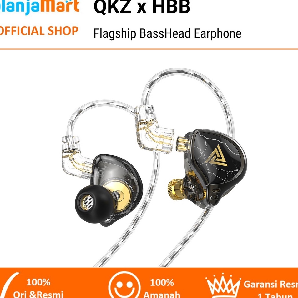 QKZ x HBB Flagship BassHead Earphone with Mic