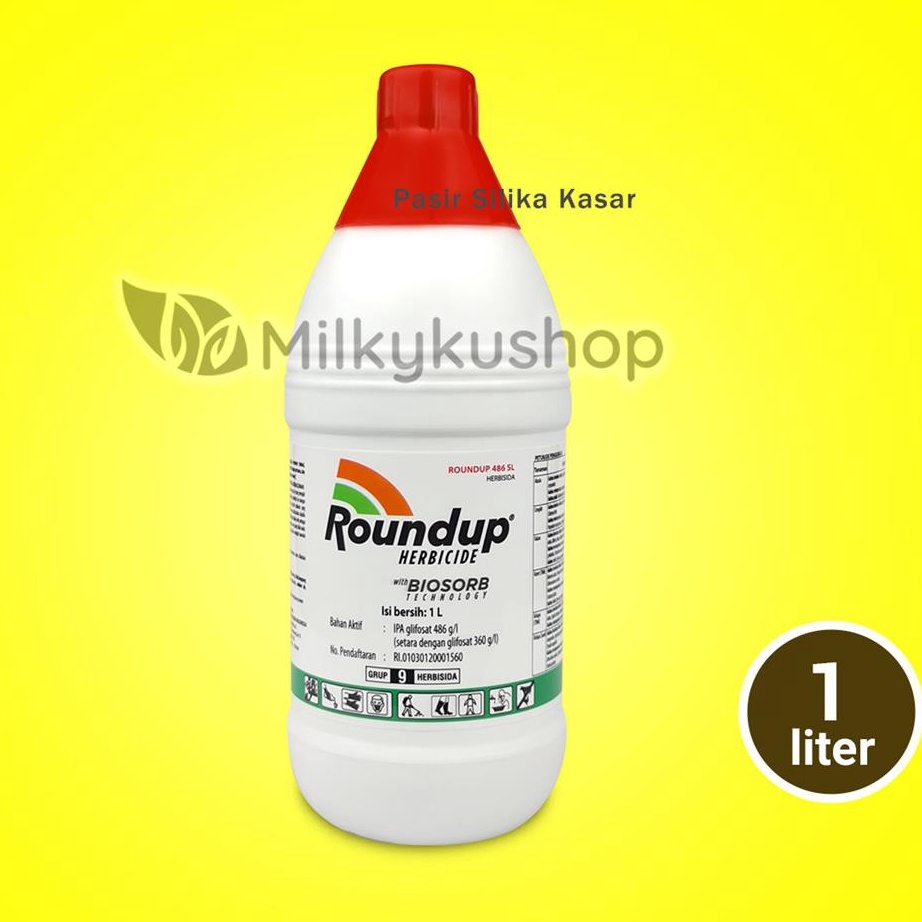 GROSIR ROUNDUP 486SL HERBISIDA OBAT PEMBASMI RUMPUT LIAR  GULMA 1 LITER