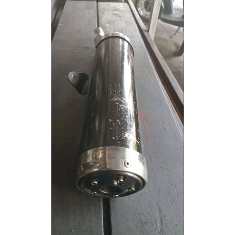 knalpot original kawasaki ninja 250cc karbu