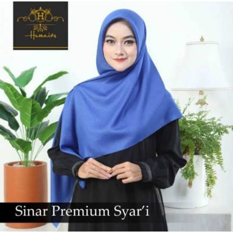 Hijab Jilbab Kerudung SINAR Gliter Glowing Glamor Original HUMAIRA SYAR'I 130x130