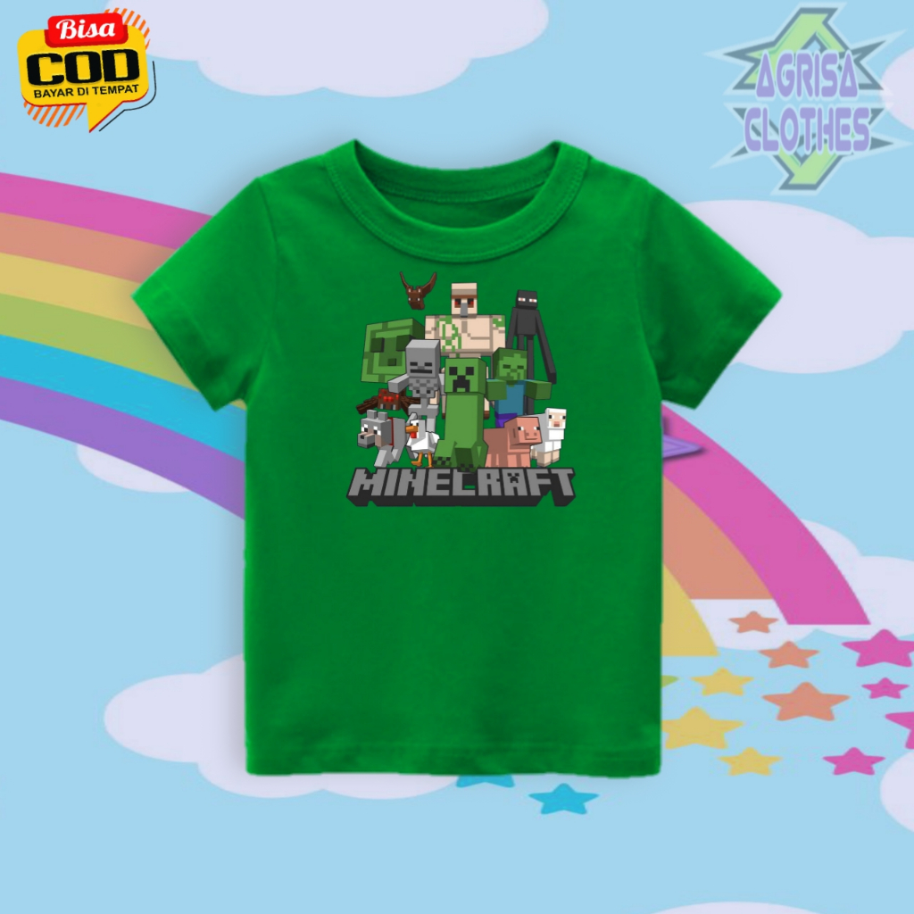 Kaos Atasan Minecraft/Kaos Anak atasan Minecraft