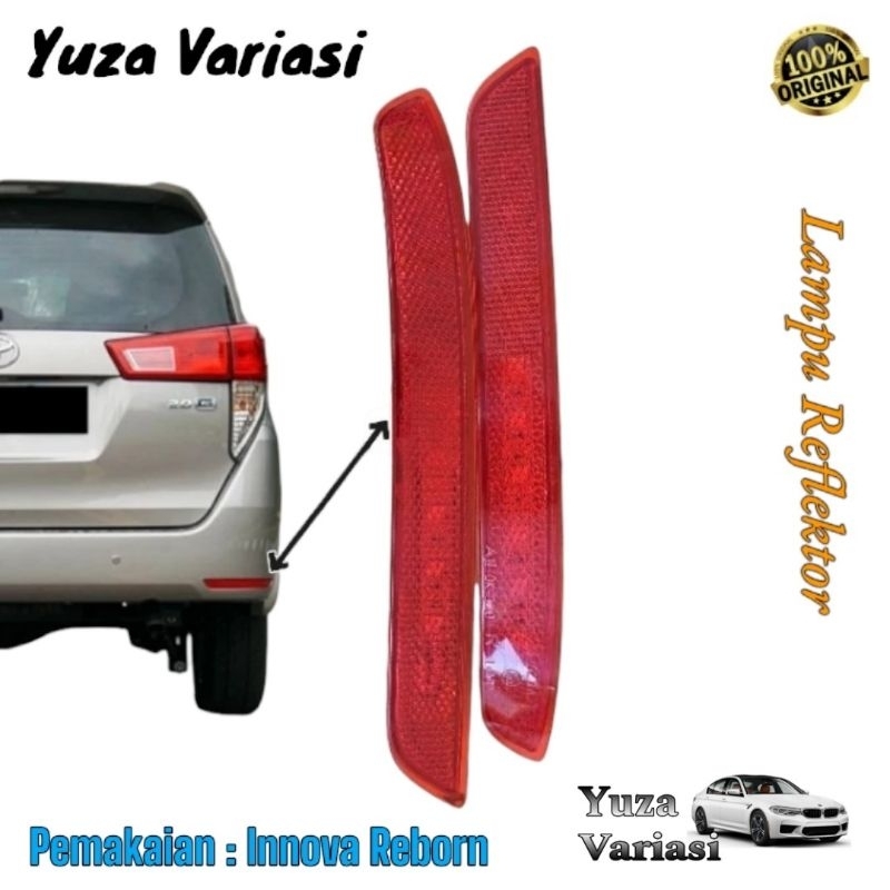 Lampu Reflektor Mata Kucing Bumper belakang Innova Reborn G V Q Venturer 2016-2021 original / Mata K