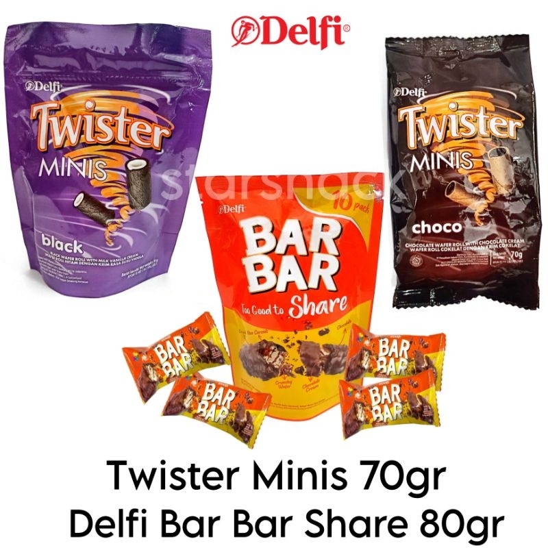 

Delfi Twister Minis Bar Bar pouch 70gr 80gr