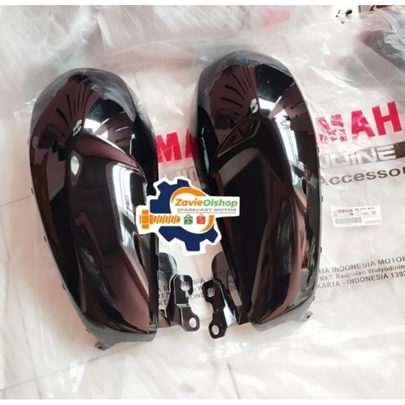 COVER TANGKI KANAN KIRI XSR155 XSR 155 HITAM GLOSSY ORIGINAL YGP