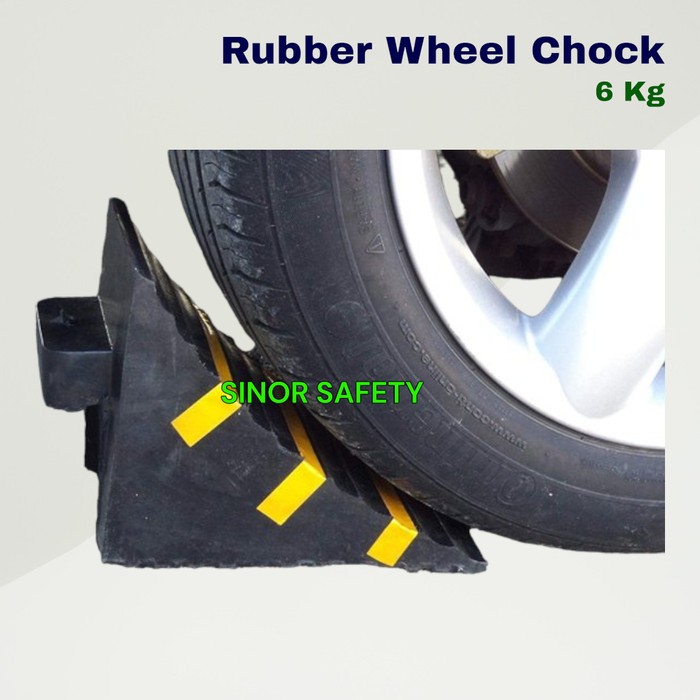 Wheel Chock Rubber Besar Mobil Container Truk Pengganjal Ban Karet