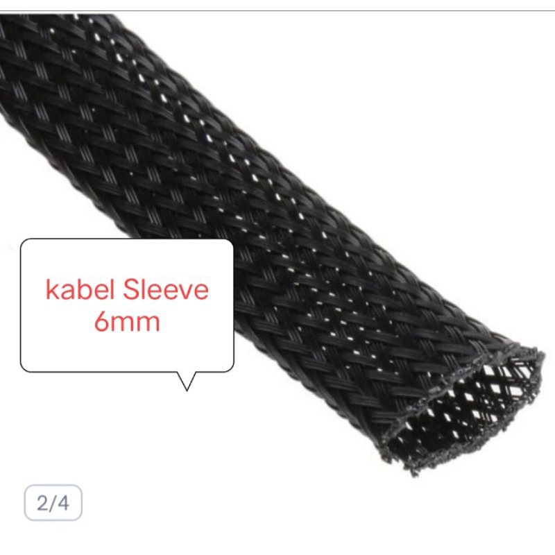 Sleeve sleeving cable snake skin 6mm pembungkus kabel meteran