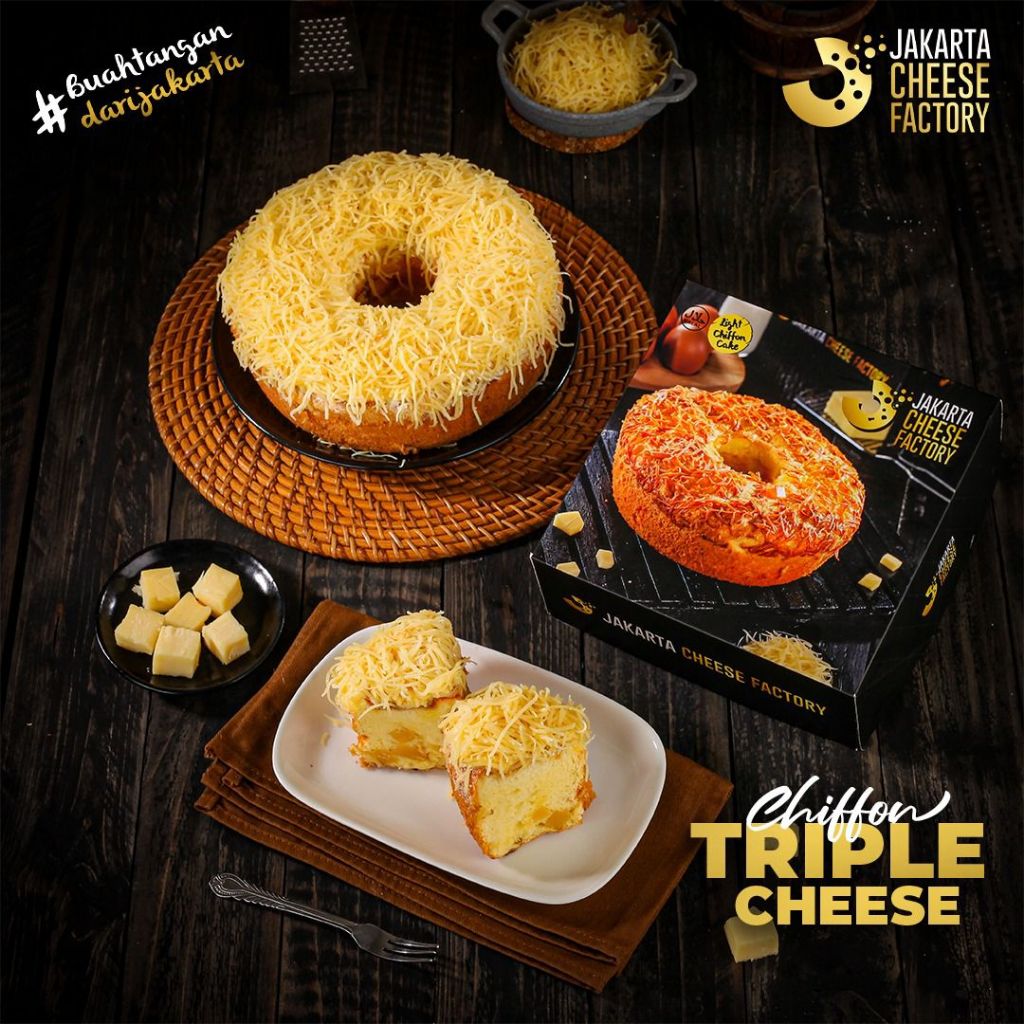 

Chiffon Triple Jakarta Cheese Factory, Cideng