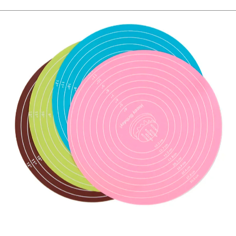 Alas Adonan Kue Silikon BULAT Baking Mat Silicone Bulat Silpat Silicon Baking Bulat 30cm
