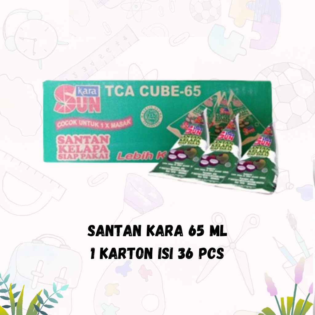 

1 KARTON SUN KARA Santan Kelapa (Coconut Cream) 65 ml