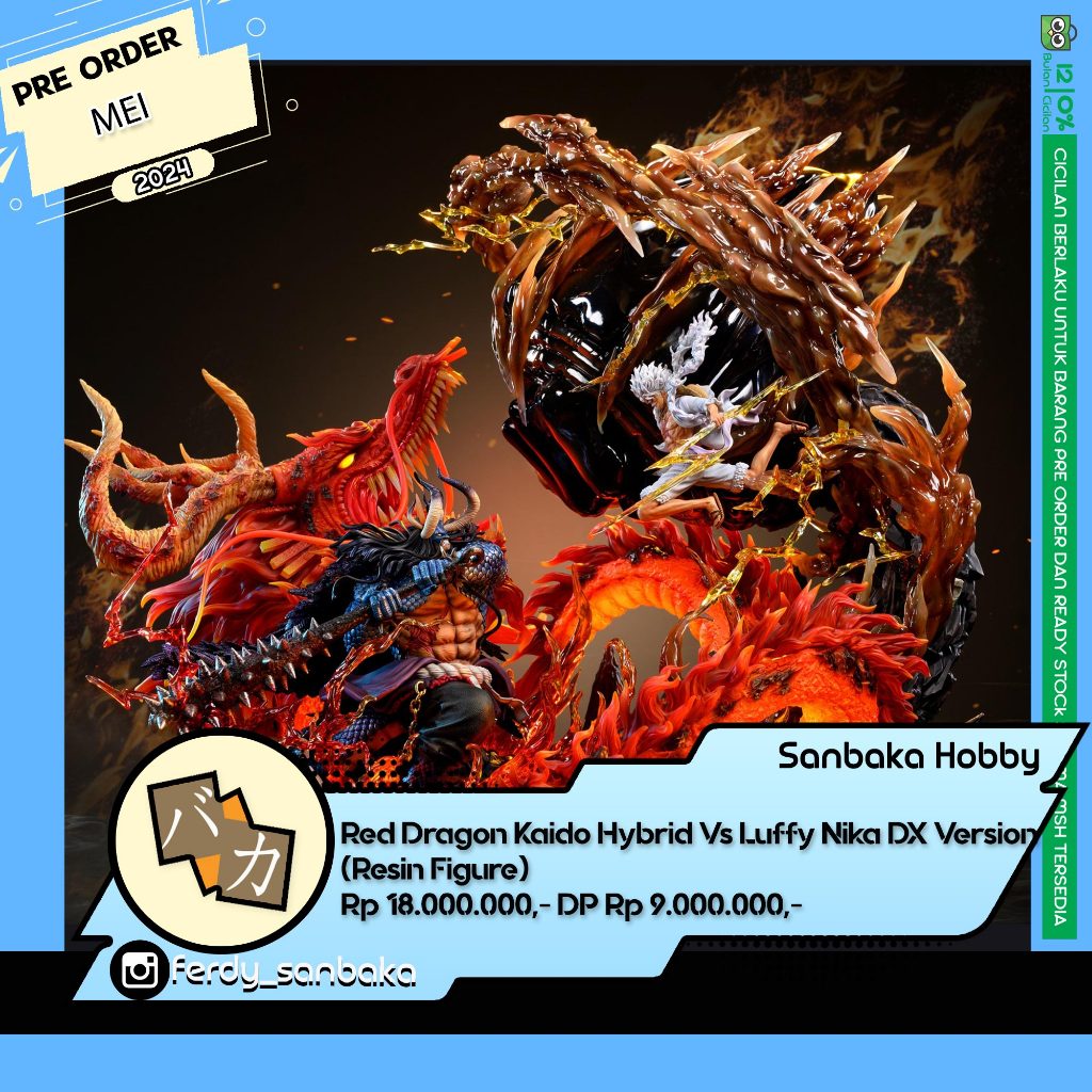 Red Dragon Kaido Hybrid Vs Luffy Nika DX Version