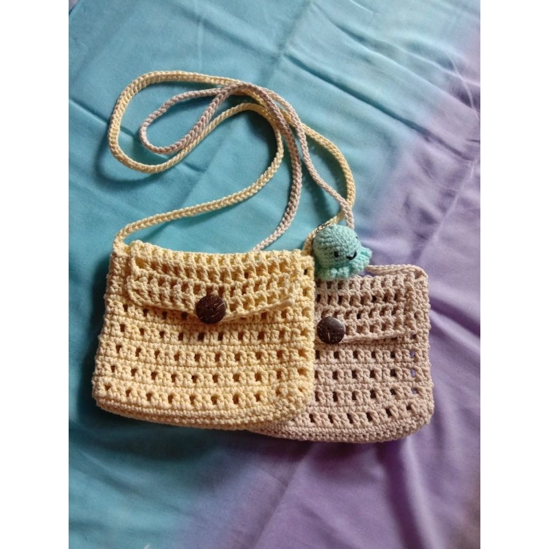 Tas Rajut/tas HP rajut/tas mini rajut/tas rajut hanmade