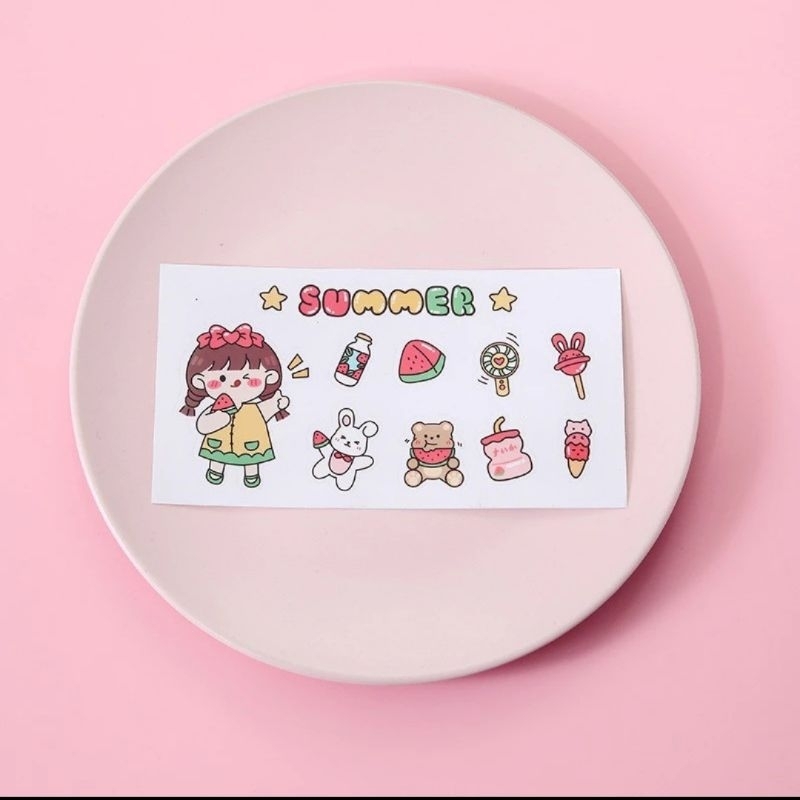 

Korean Sticker Lovely Cartoon Sticker Kertas