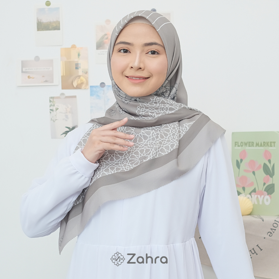 Aurora Scarf / Hijab Motif / Hijab Segi Empat  / Hijab Scarf / Pattern Scarf / Hijab Scarf