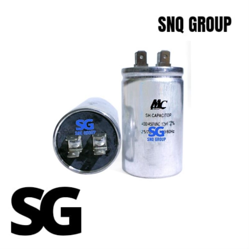 Capasitor ac 1/2 PK 12 uf MC - Kapasitor MC 12 mikro untuk AC 1/2pk LG, samsung, daikin, gree, chang