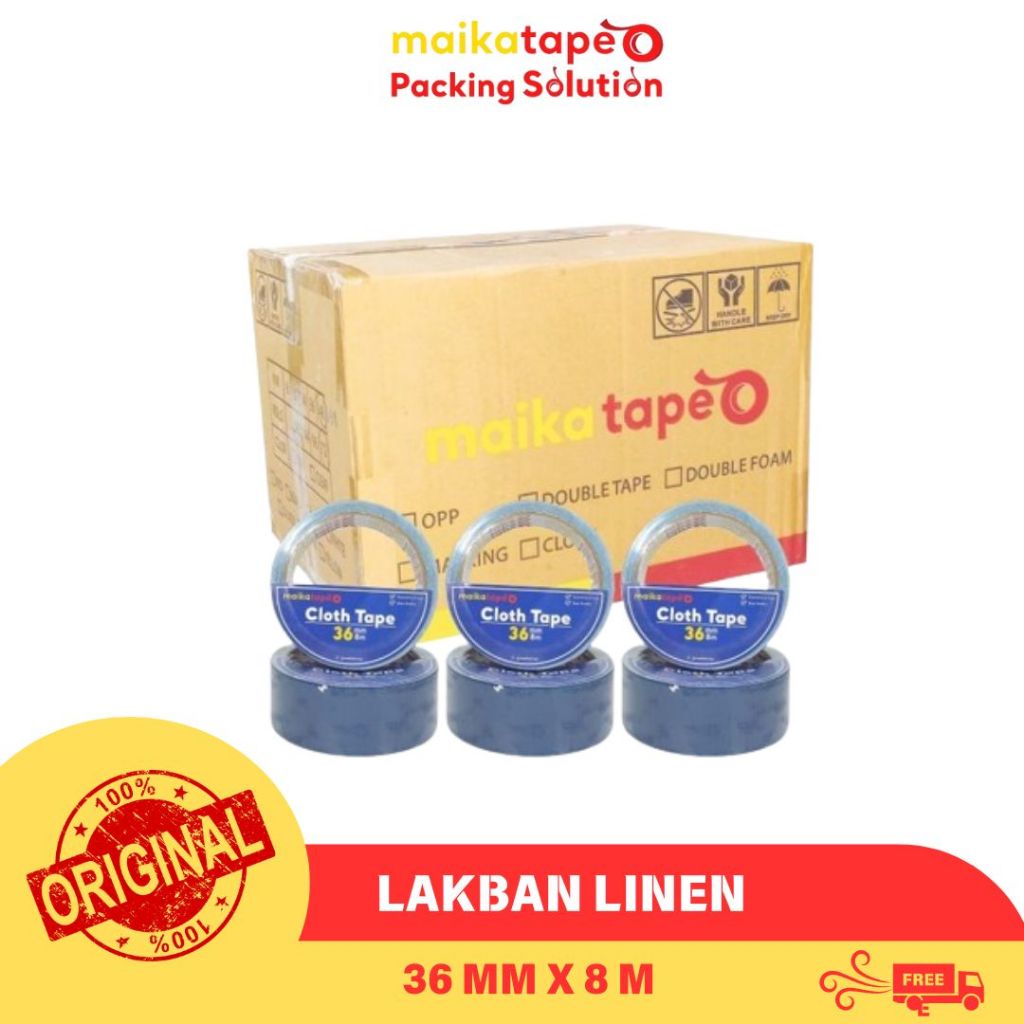 

CLOTH TAPE/ LAKBAN LINEN BIRU MAIKATAPE 36MM (1 BOX)