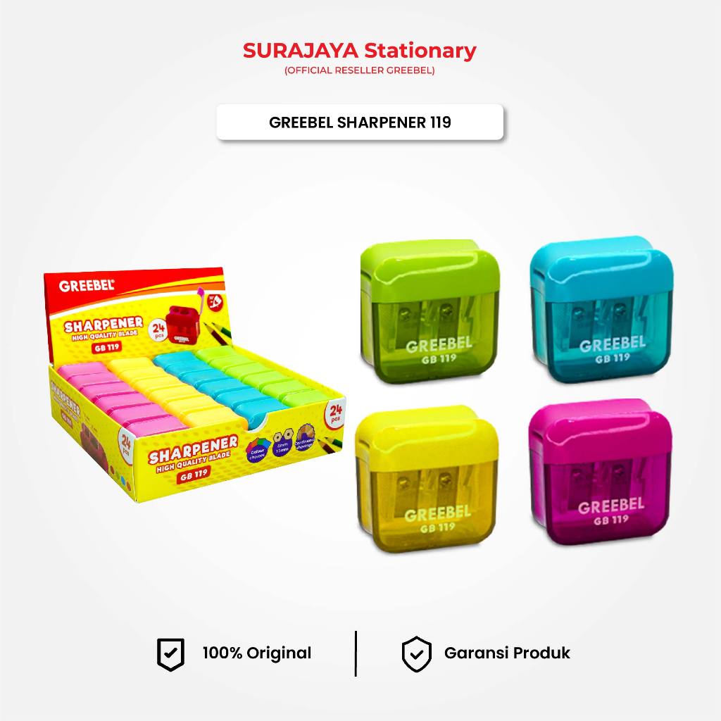 

Rautan Pensil / Serutan Sharpener / GREEBEL GB-119 (PCS)