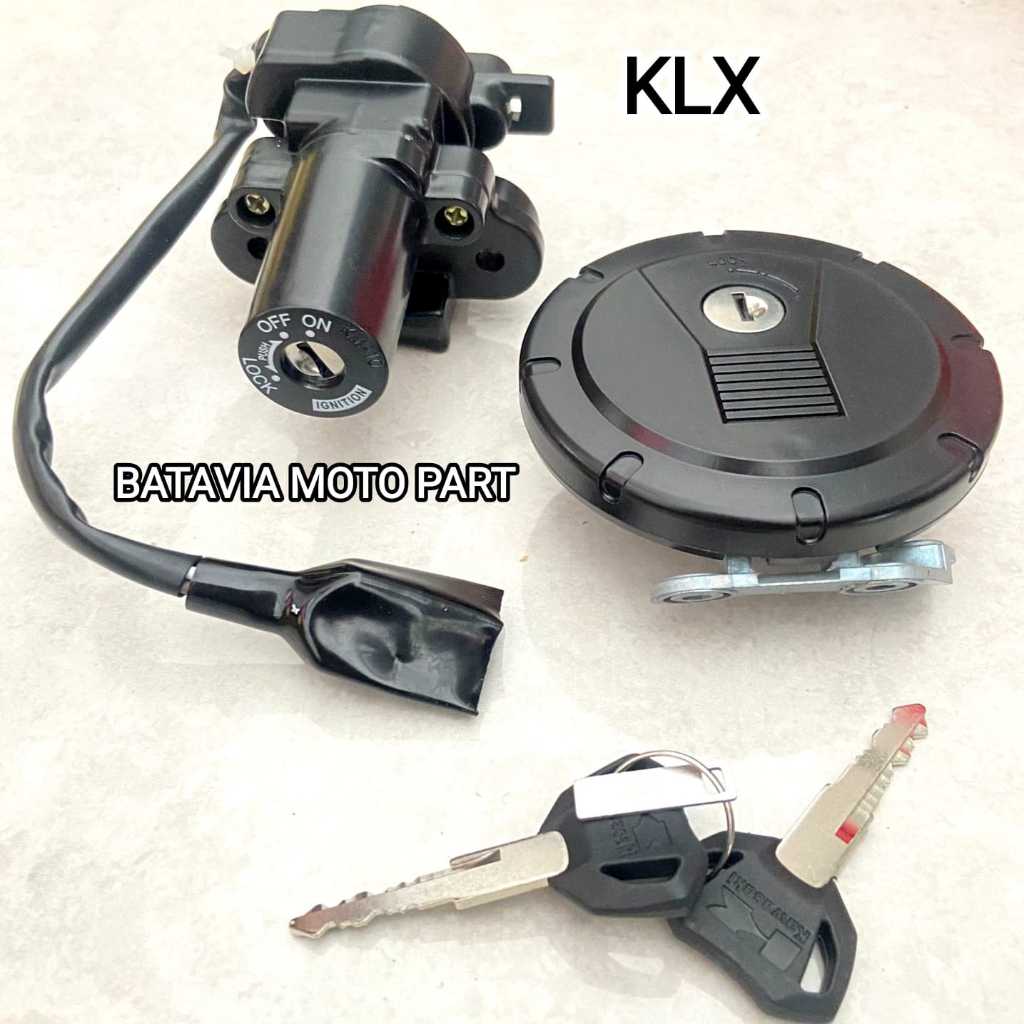 KUNCI MOTOR ASSY SET TUTUP TANGKI KAWASAKI KLX BF 150 KUNCI MOTOR ASSY KLX 150 DTRACKER 150 KLX S
