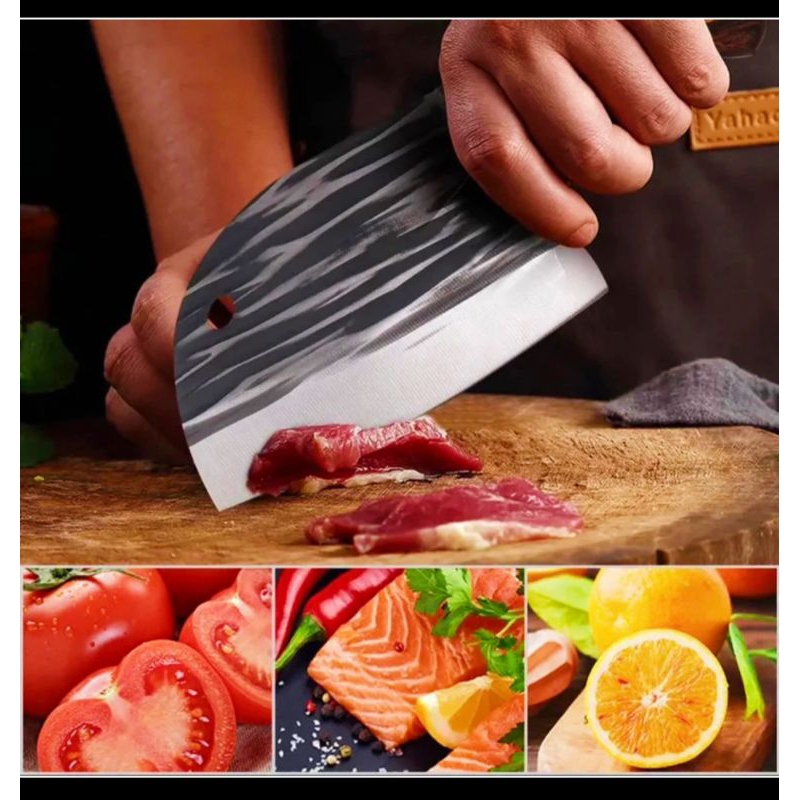 PISAU GOLOK DAGING JEPANG KNIFE CHEF KOKI SUPER TAJAM TULANG AYAM STAINLESS