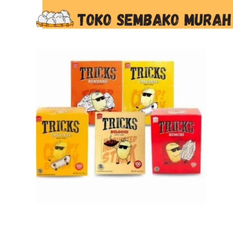 

TRICKS BISCUIT KENTANG BOX ISI 10 SNACK JAJAN MURAH SEMBAKO