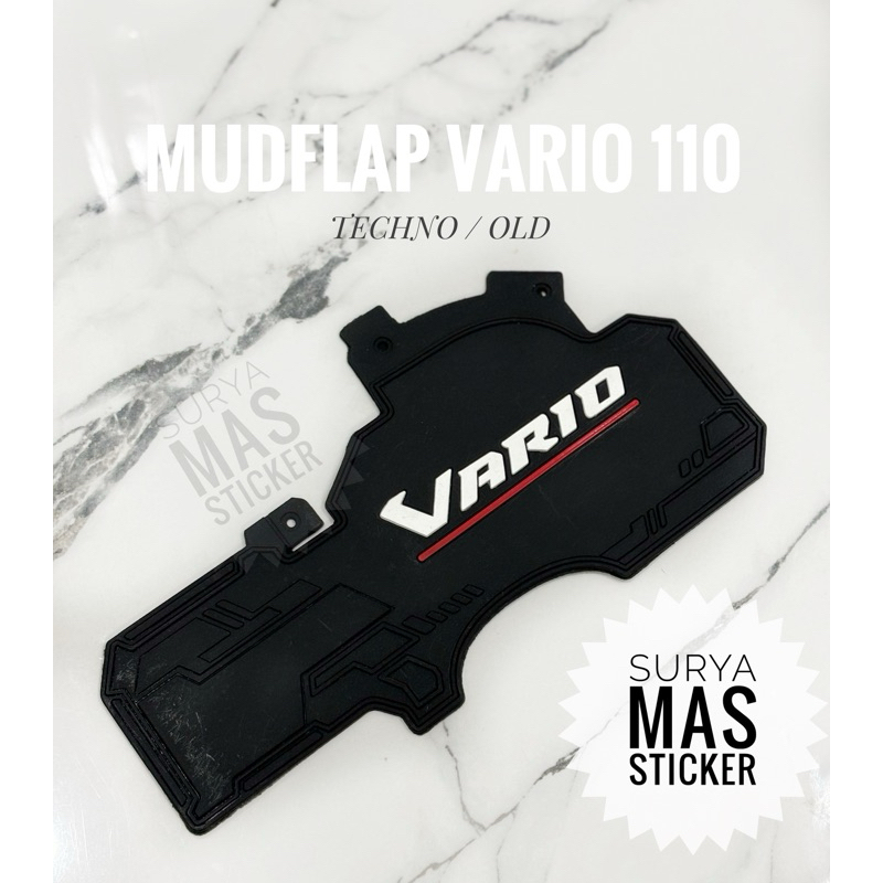 mudflap anti lumpur vario 110 techno vario 110 karbu old karet pelindung kolong spakbor motor