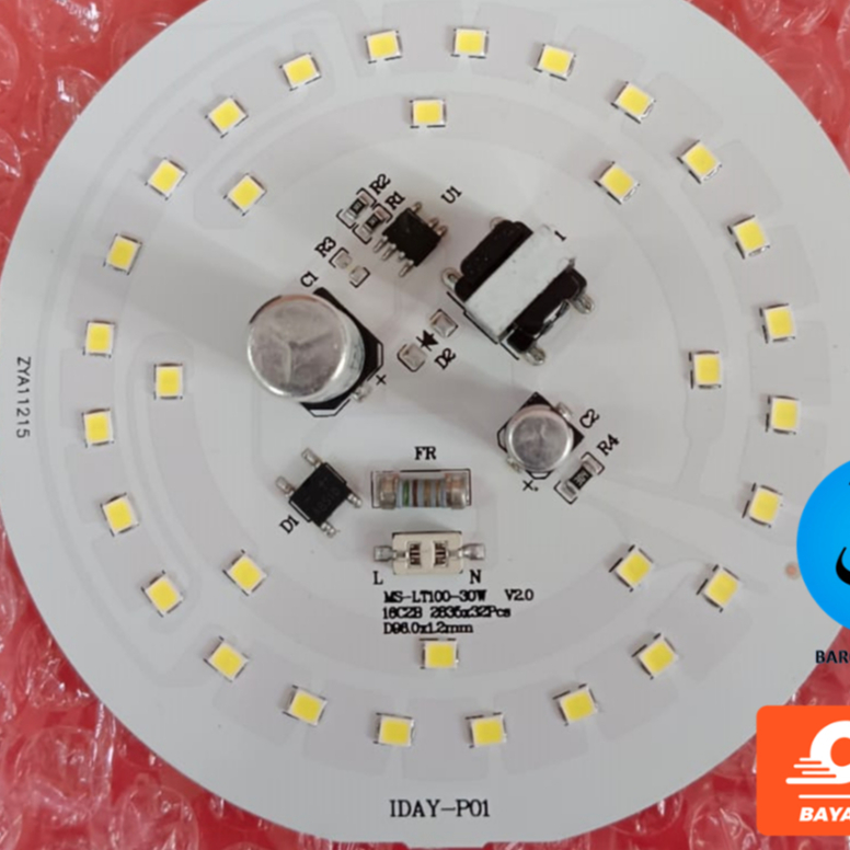 Mesin Lampu LED AC 30w MSL Langsung Listrik 220v / Mata LED / PCB Lampu LED / Sparepart / Spare Part