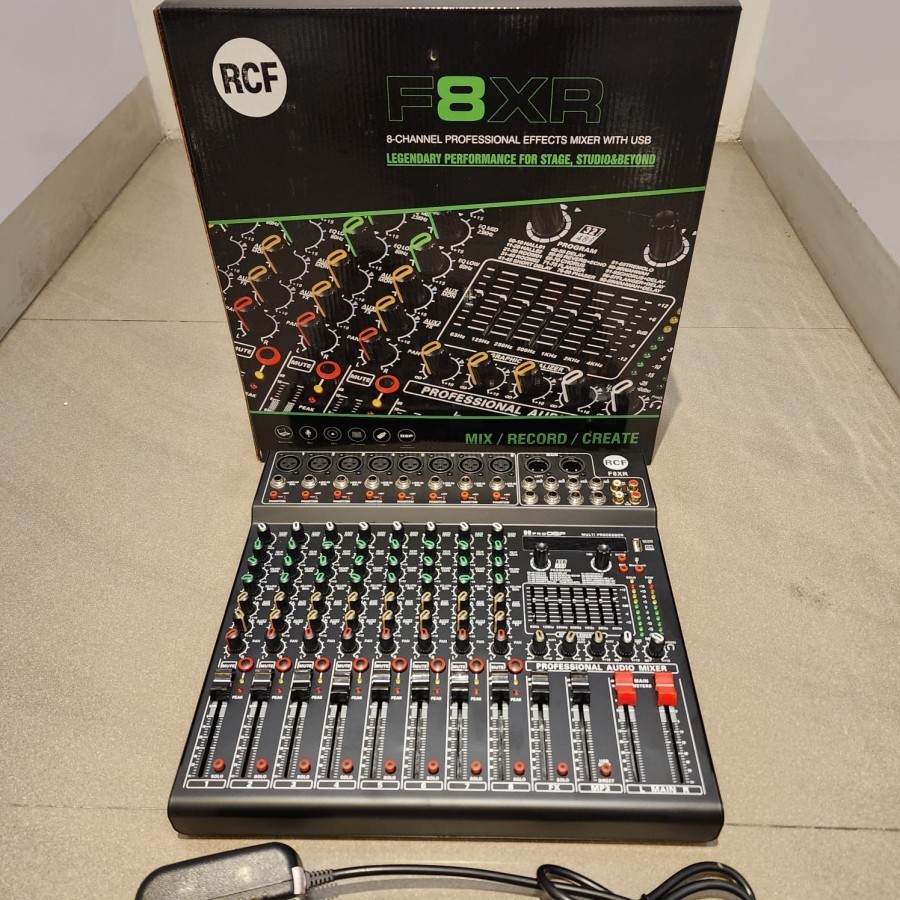Mixer RCF - F8XR mikser rcf f8xr mixer audio 8ch USB Bluetooth+Effect Reverb 99dsp