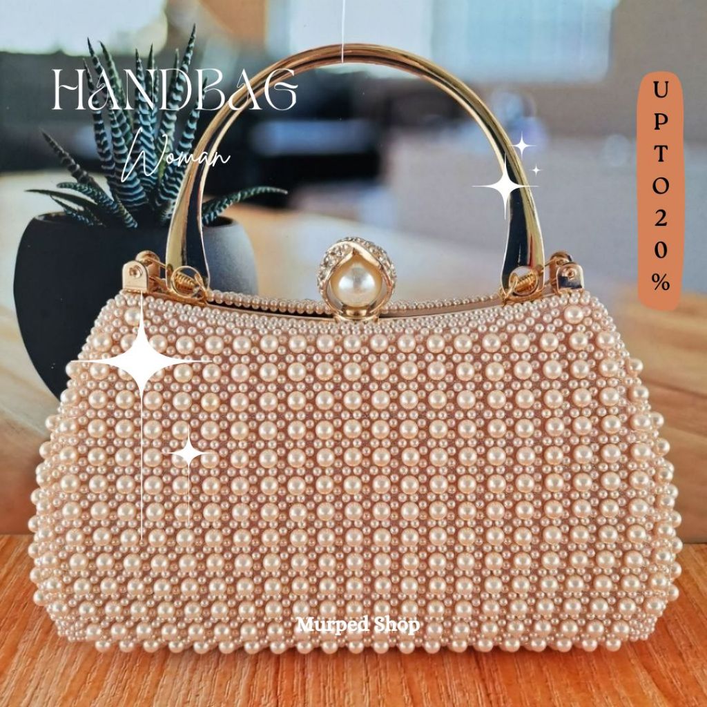 Tas Import Tas Pesta Kondangan Wanita Mutiara Import Dompet Branded Mewah Premium Elegan