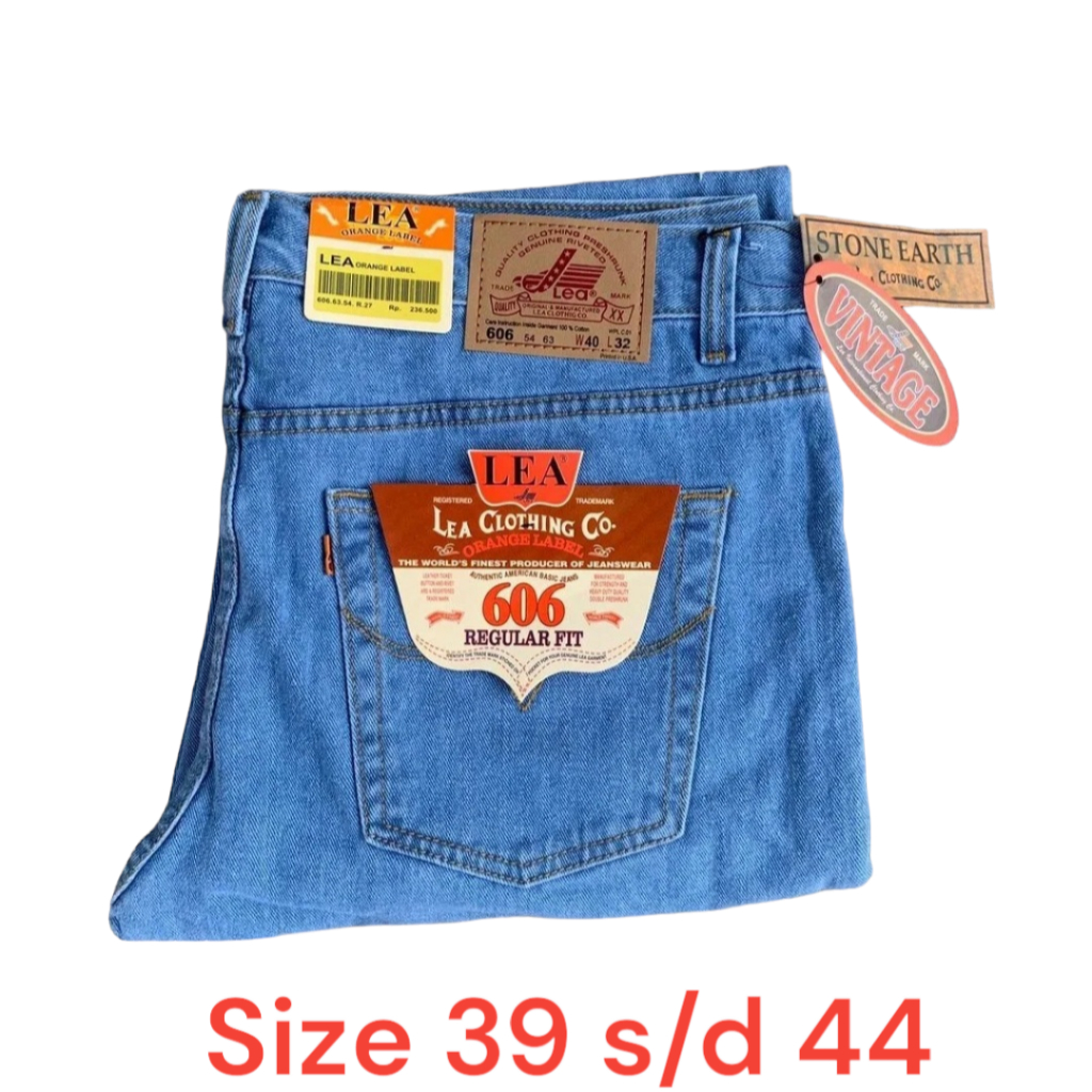 celana jeans pria big size / celana jeans pria jumbo / celana lea 606 / celana lea jumbo