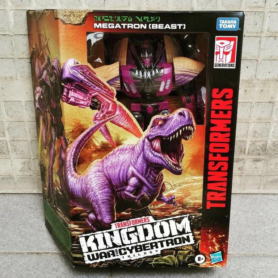 HASBRO TRANSFORMERS WFC KINGDOM MEGATRON BEAST LEADER CLASS T-REX