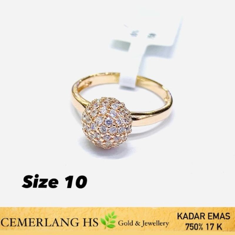 cincin emas fashion italy 17k