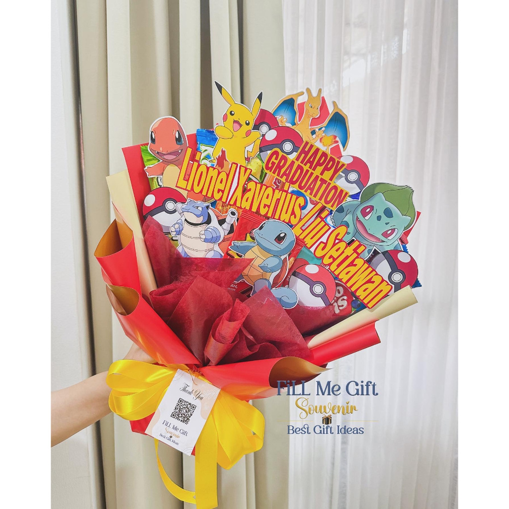 

Pokemon - Snack Bouquet Birthday / Kado Ulang Tahun Anak Buket Makanan