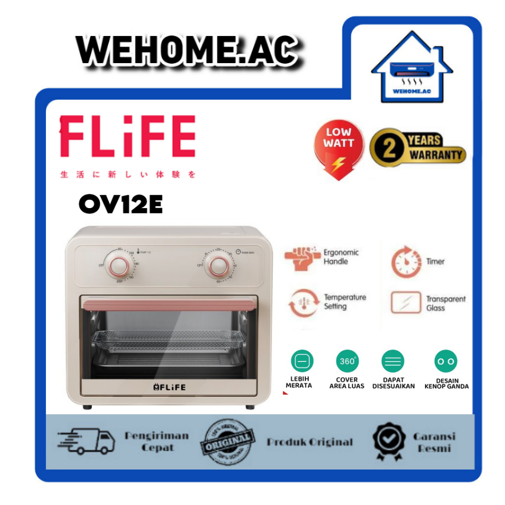 Air Fryer FLIFE OV12E Air Fryer Oven FLIFE 12 Liter