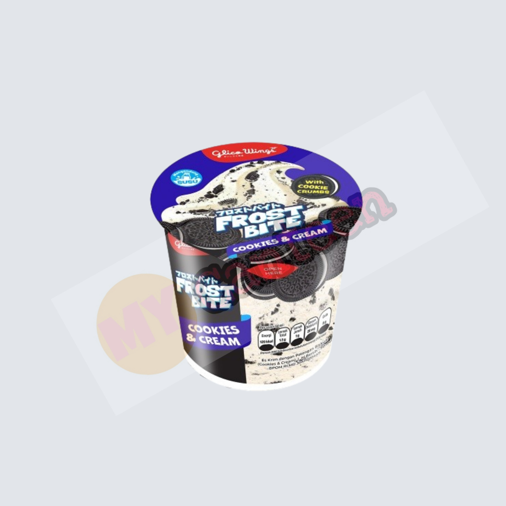 

Ice Cream Glico Frostbite Cup Cookies and Cream