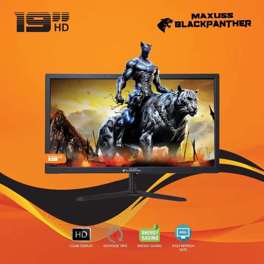 Monitor LED Maxuss Blackpanther 19" HD VGA HDMI NEW