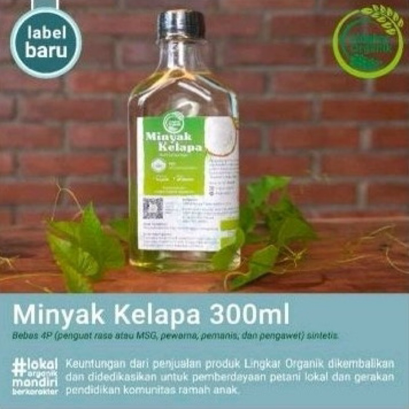 

Minyak Kelapa Lingkar organik 300ml